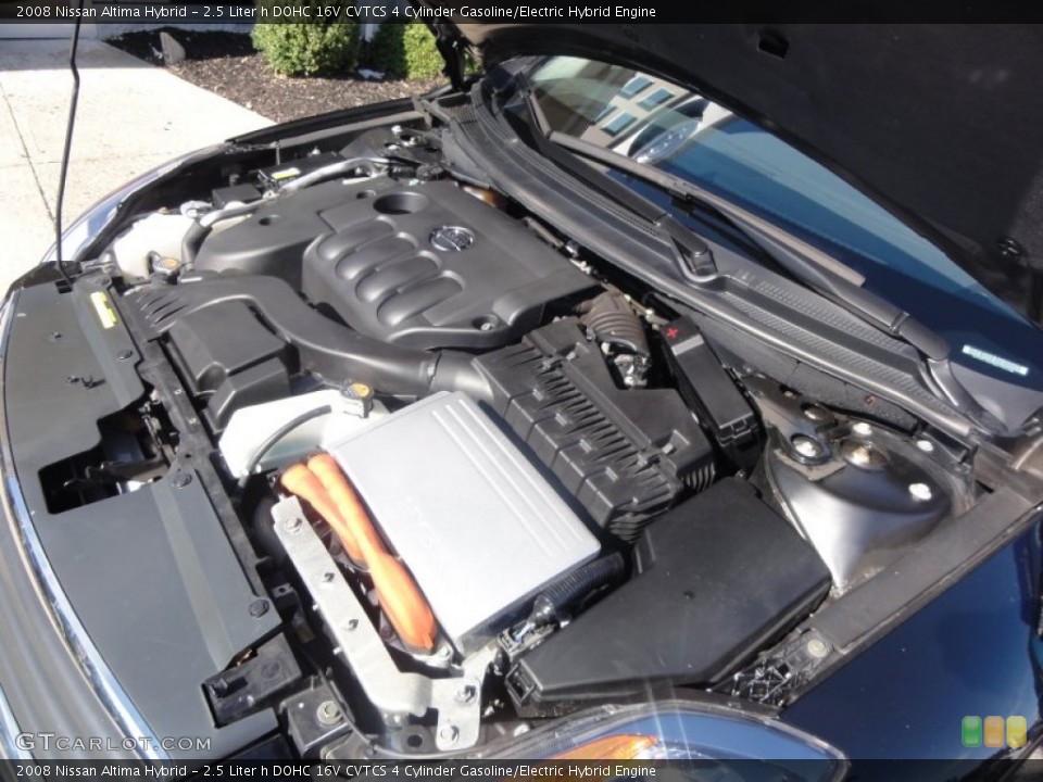 2.5 Liter h DOHC 16V CVTCS 4 Cylinder Gasoline/Electric Hybrid Engine for the 2008 Nissan Altima #53766131