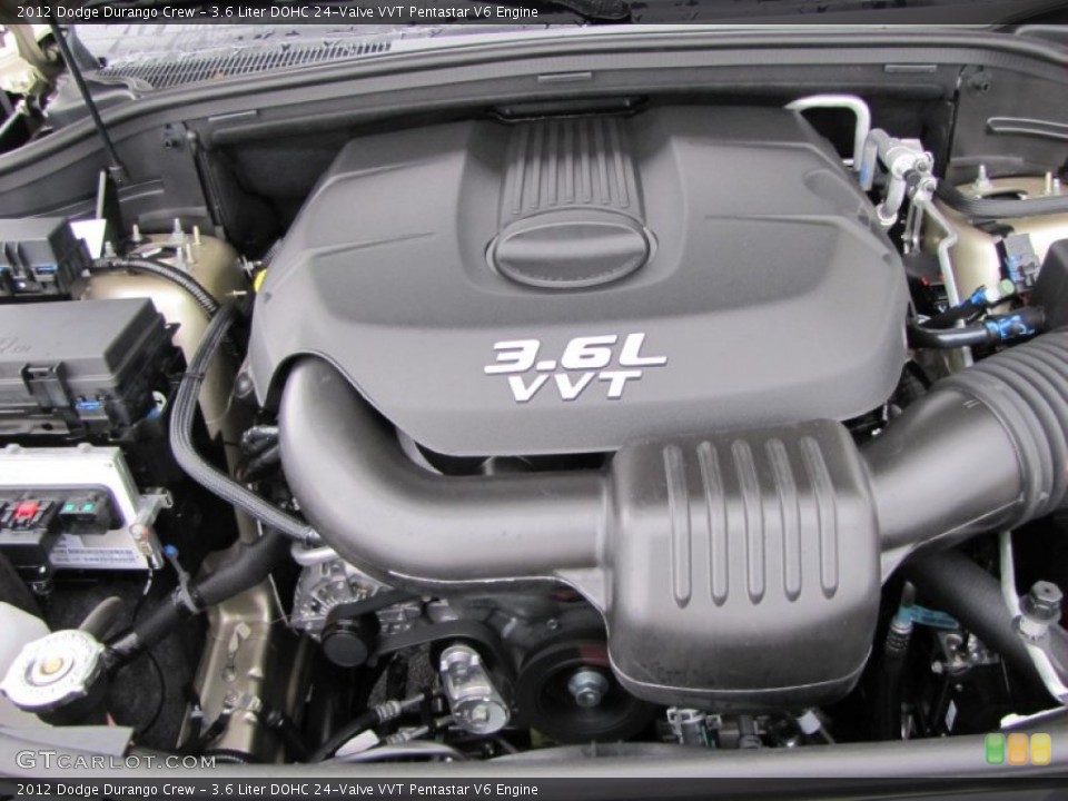 3.6 Liter DOHC 24-Valve VVT Pentastar V6 Engine for the 2012 Dodge Durango #53779147