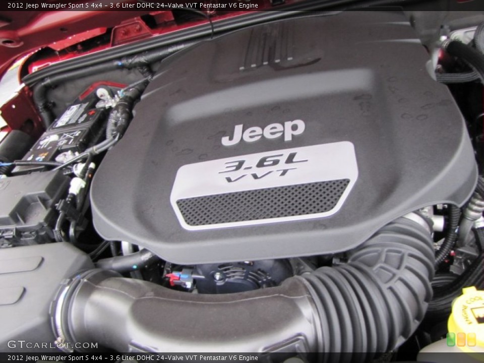 3.6 Liter DOHC 24-Valve VVT Pentastar V6 Engine for the 2012 Jeep Wrangler #53779780
