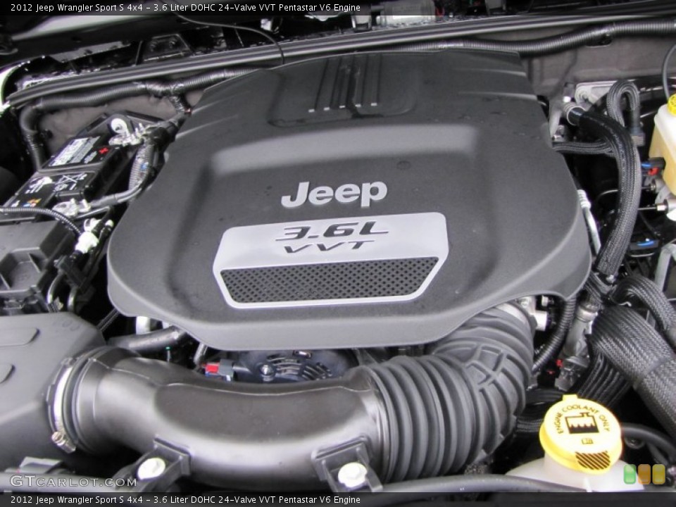 3.6 Liter DOHC 24-Valve VVT Pentastar V6 Engine for the 2012 Jeep Wrangler #53779954