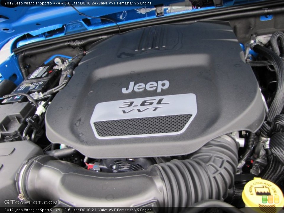 3.6 Liter DOHC 24-Valve VVT Pentastar V6 Engine for the 2012 Jeep Wrangler #53780104