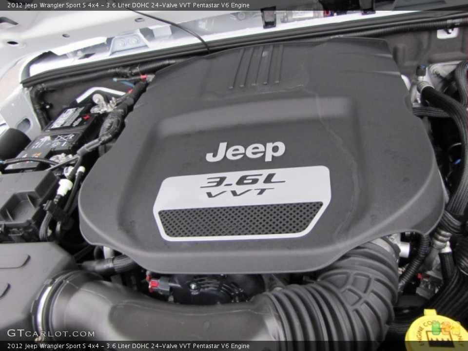 3.6 Liter DOHC 24-Valve VVT Pentastar V6 Engine for the 2012 Jeep Wrangler #53780407
