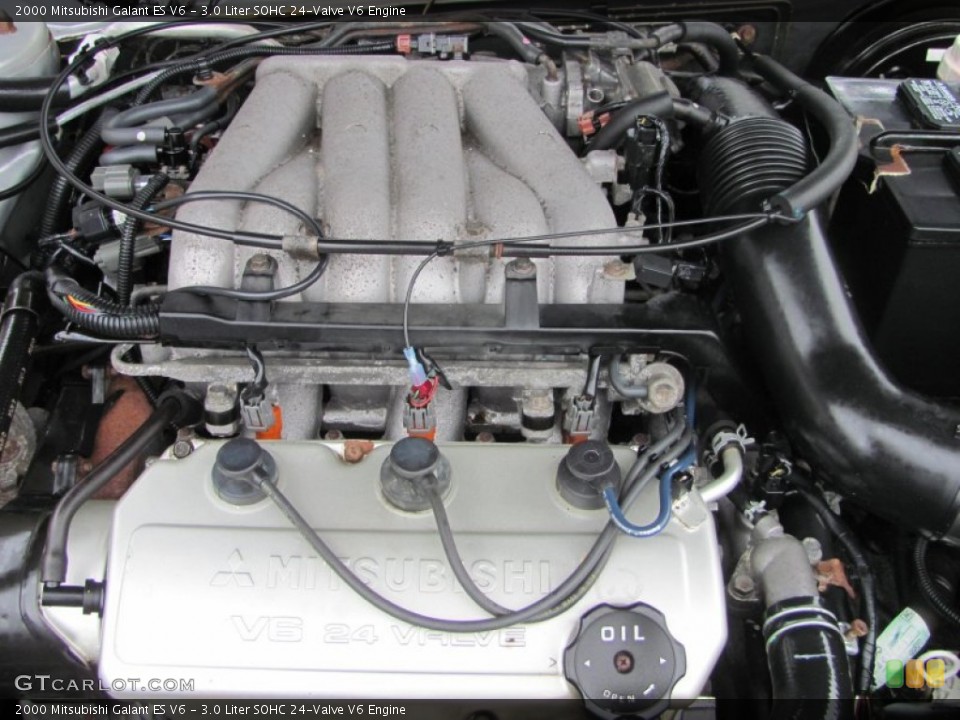 3.0 Liter SOHC 24-Valve V6 2000 Mitsubishi Galant Engine