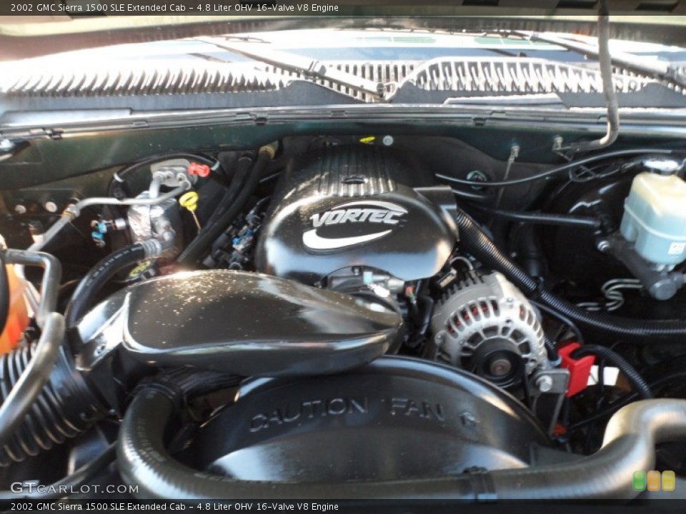 4.8 Liter OHV 16-Valve V8 Engine for the 2002 GMC Sierra 1500 #53835406