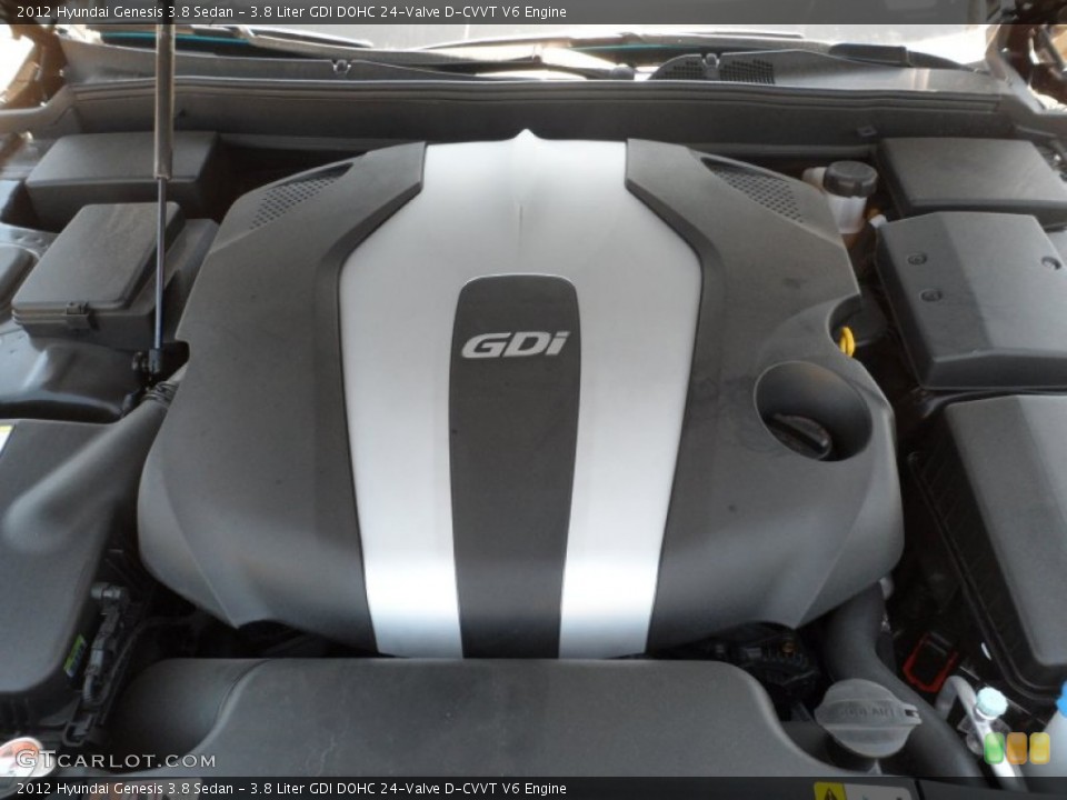 3.8 Liter GDI DOHC 24-Valve D-CVVT V6 Engine for the 2012 Hyundai Genesis #53835871