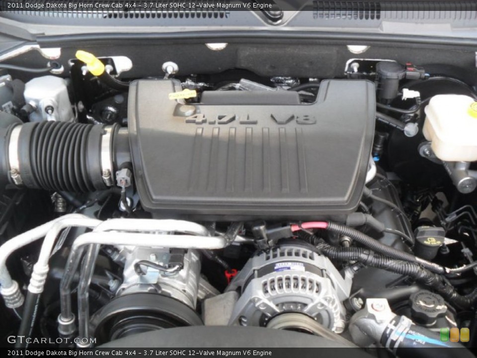 3.7 Liter SOHC 12-Valve Magnum V6 Engine for the 2011 Dodge Dakota #53836597