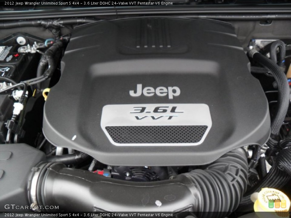 3.6 Liter DOHC 24-Valve VVT Pentastar V6 Engine for the 2012 Jeep Wrangler Unlimited #53836774