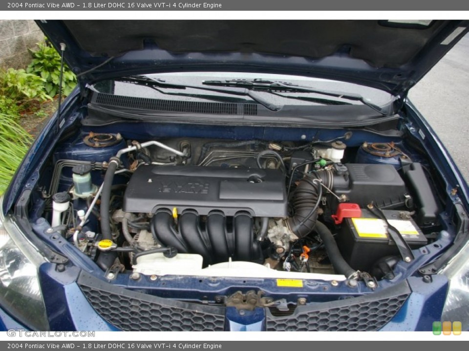 1.8 Liter DOHC 16 Valve VVT-i 4 Cylinder Engine for the 2004 Pontiac Vibe #53839689