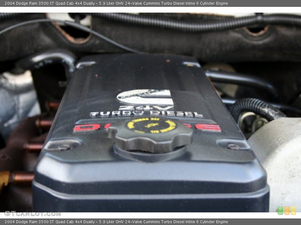 5.9 Liter OHV 24-Valve Cummins Turbo Diesel Inline 6 Cylinder Engine for the 2004 Dodge Ram 3500 #53841450