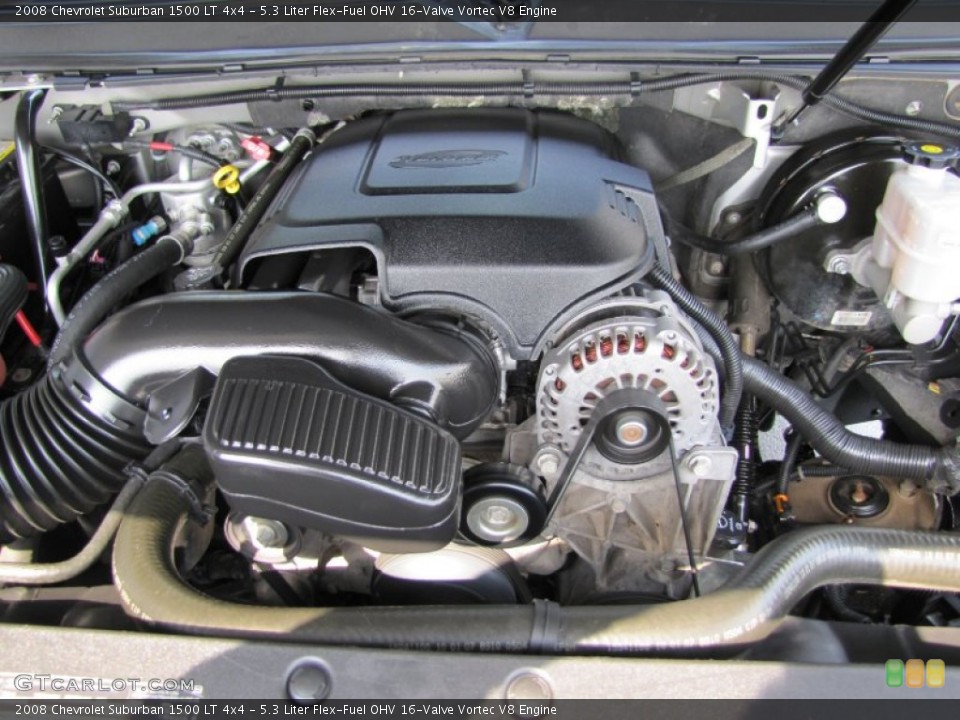 5.3 Liter Flex-Fuel OHV 16-Valve Vortec V8 Engine for the 2008 Chevrolet Suburban #53842325