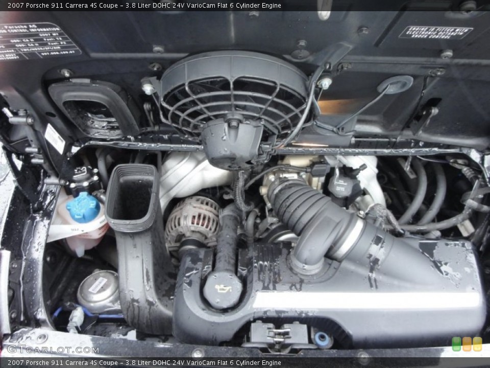 3.8 Liter DOHC 24V VarioCam Flat 6 Cylinder Engine for the 2007 Porsche 911 #53850525