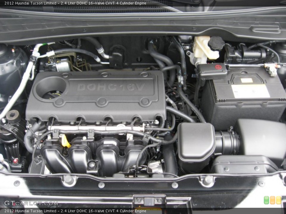 2.4 Liter DOHC 16-Valve CVVT 4 Cylinder Engine for the 2012 Hyundai Tucson #53855289
