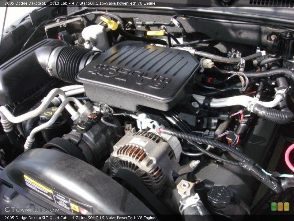 4.7 Liter SOHC 16-Valve PowerTech V8 Engine for the 2005 Dodge Dakota #53856243