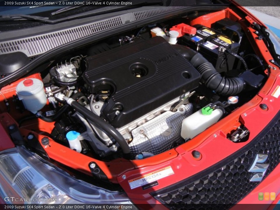 2.0 Liter DOHC 16-Valve 4 Cylinder Engine for the 2009 Suzuki SX4 #53859766