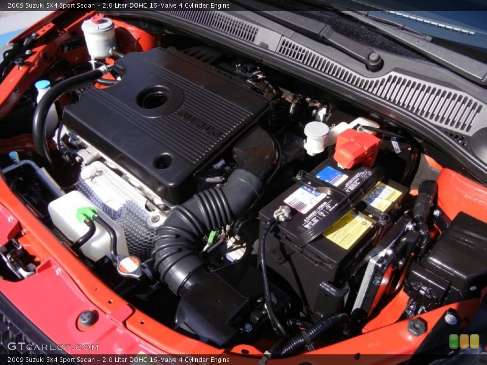 2.0 Liter DOHC 16-Valve 4 Cylinder Engine for the 2009 Suzuki SX4 #53859775