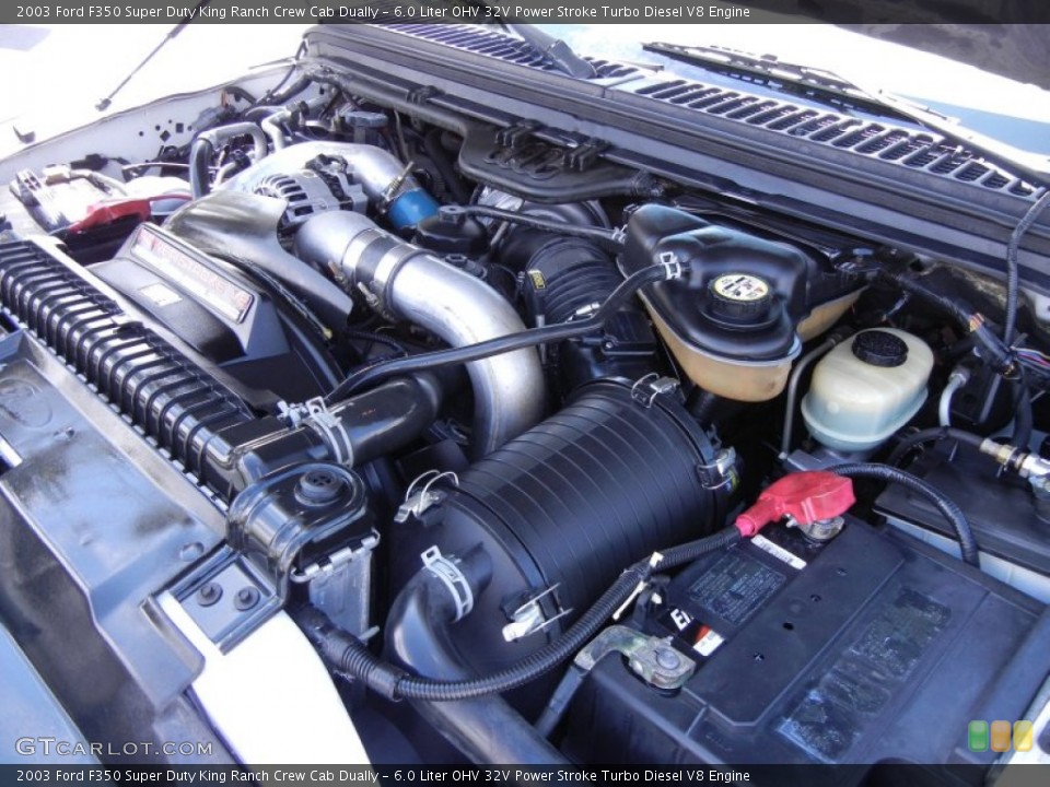 6.0 Liter OHV 32V Power Stroke Turbo Diesel V8 Engine for the 2003 Ford F350 Super Duty #53861419