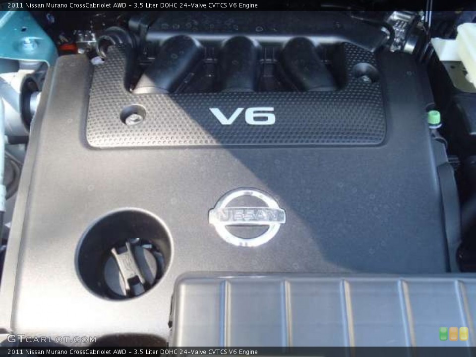3.5 Liter DOHC 24-Valve CVTCS V6 2011 Nissan Murano Engine