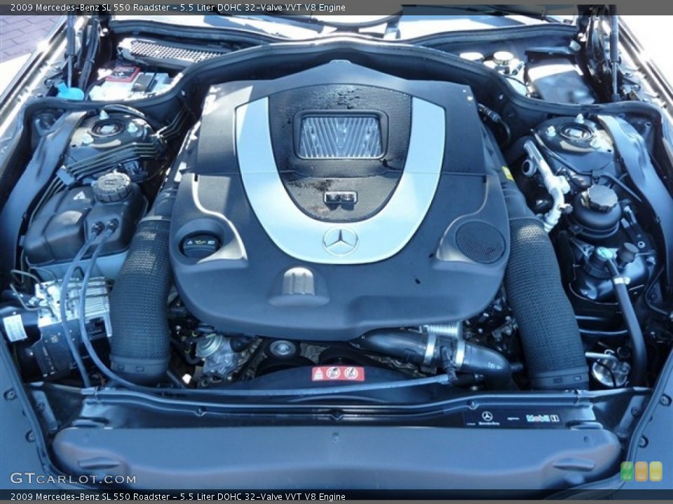 5.5 Liter DOHC 32-Valve VVT V8 Engine for the 2009 Mercedes-Benz SL #53871604