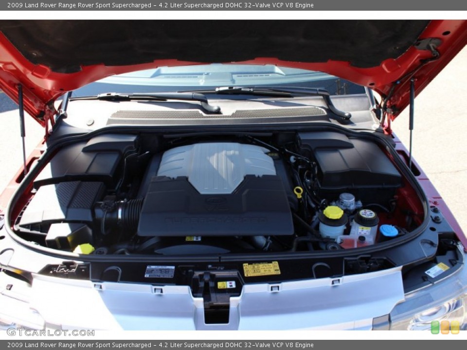4.2 Liter Supercharged DOHC 32-Valve VCP V8 Engine for the 2009 Land Rover Range Rover Sport #53873672