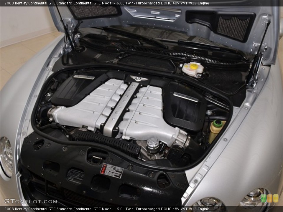 6.0L Twin-Turbocharged DOHC 48V VVT W12 Engine for the 2008 Bentley Continental GTC #53874149