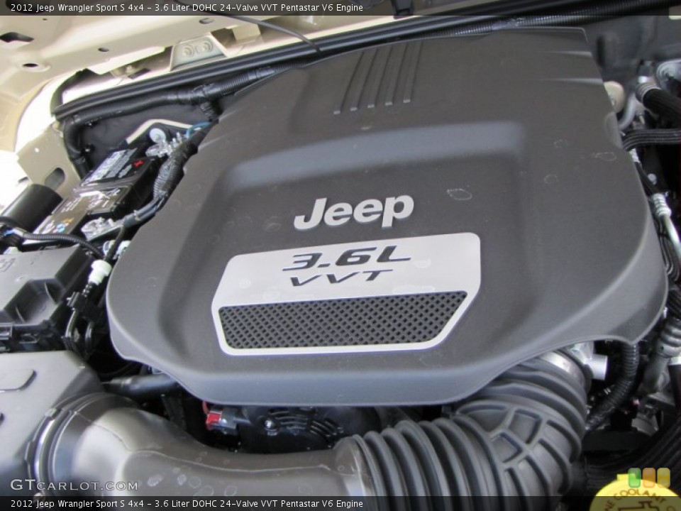 3.6 Liter DOHC 24-Valve VVT Pentastar V6 Engine for the 2012 Jeep Wrangler #53887097