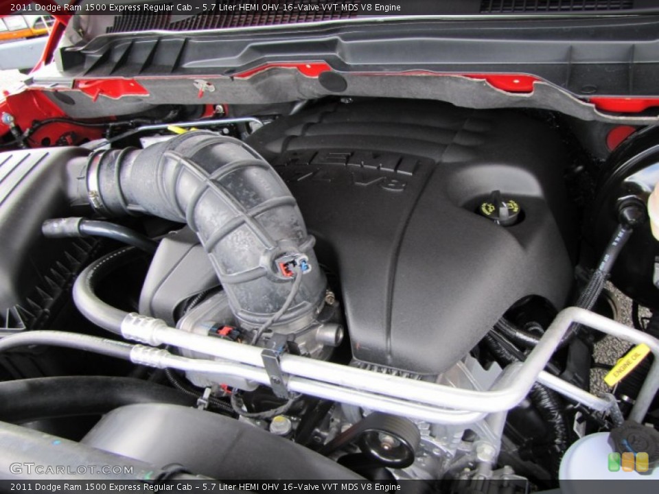 5.7 Liter HEMI OHV 16-Valve VVT MDS V8 Engine for the 2011 Dodge Ram 1500 #53887268