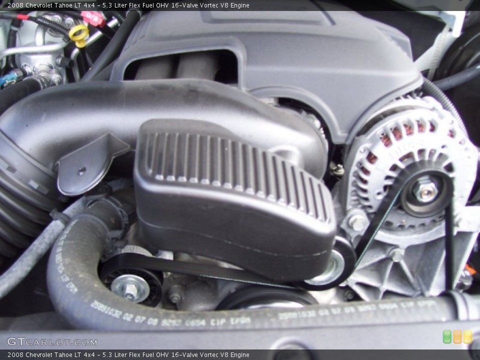 5.3 Liter Flex Fuel OHV 16-Valve Vortec V8 Engine for the 2008 Chevrolet Tahoe #53914039