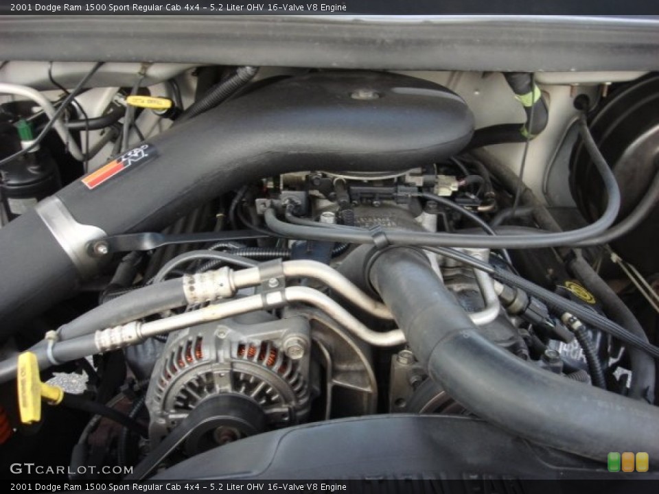 5.2 Liter OHV 16-Valve V8 Engine for the 2001 Dodge Ram 1500 #53914708