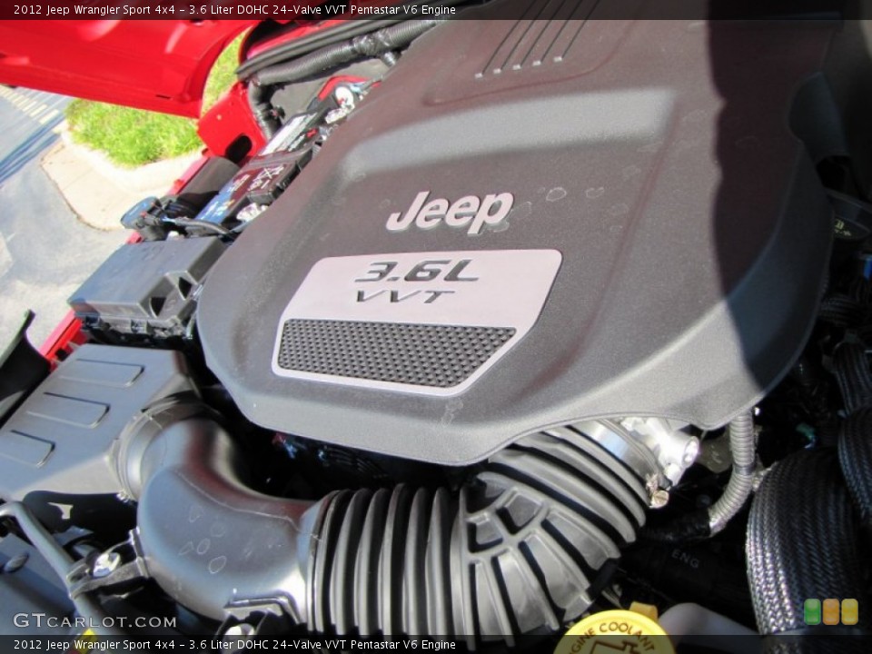 3.6 Liter DOHC 24-Valve VVT Pentastar V6 Engine for the 2012 Jeep Wrangler #53925055