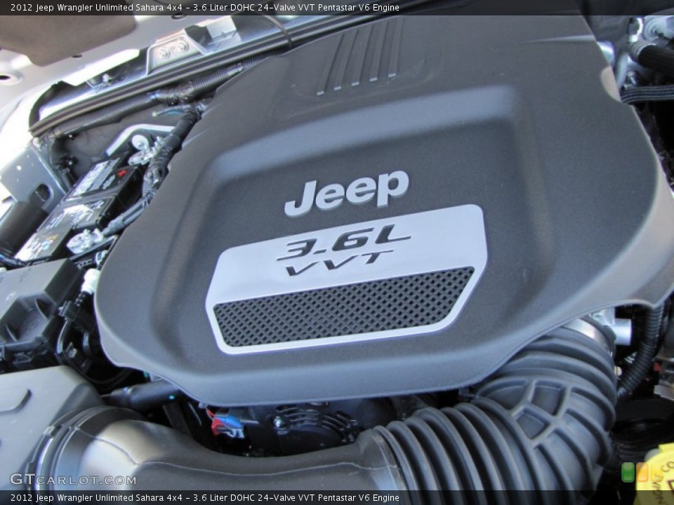 3.6 Liter DOHC 24-Valve VVT Pentastar V6 Engine for the 2012 Jeep Wrangler Unlimited #53925179