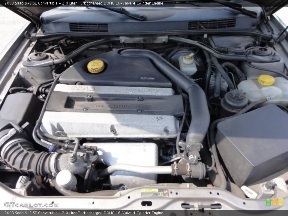 2.0 Liter Turbocharged DOHC 16-Valve 4 Cylinder Engine for the 2003 Saab 9-3 #53942387