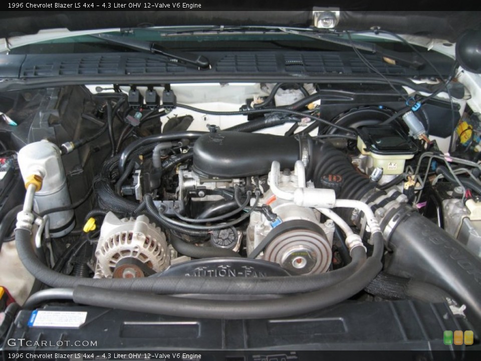 4.3 Liter OHV 12-Valve V6 1996 Chevrolet Blazer Engine