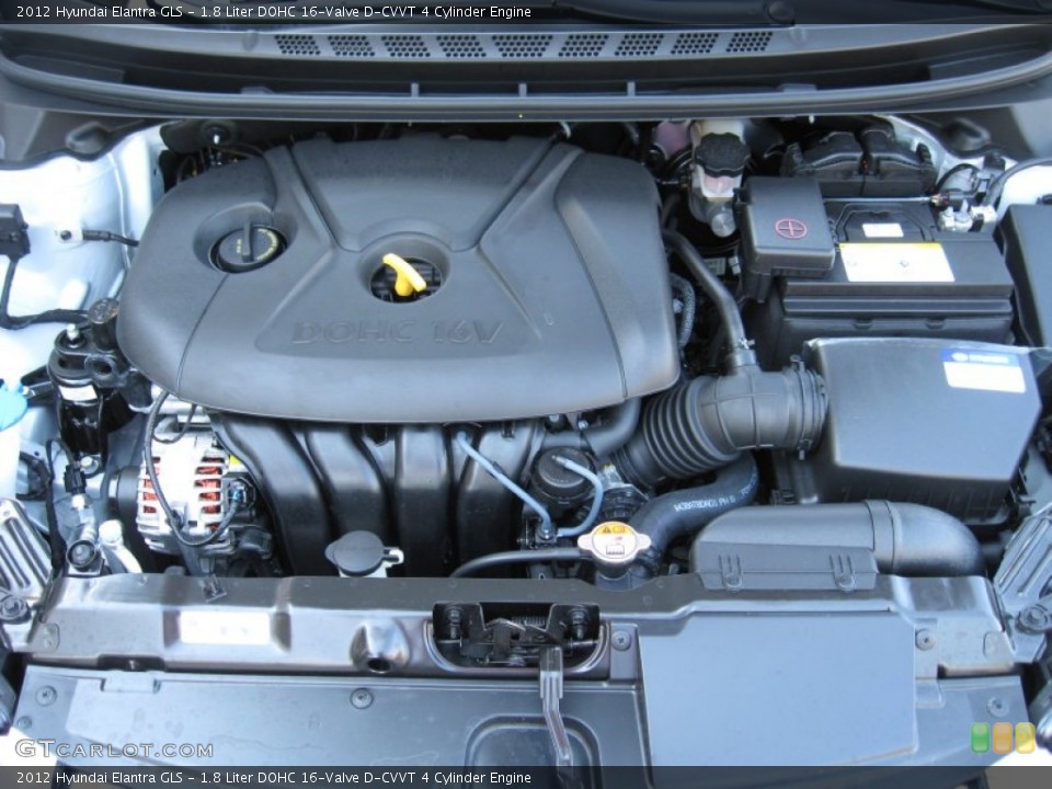 1.8 Liter DOHC 16-Valve D-CVVT 4 Cylinder Engine for the 2012 Hyundai Elantra #53946941