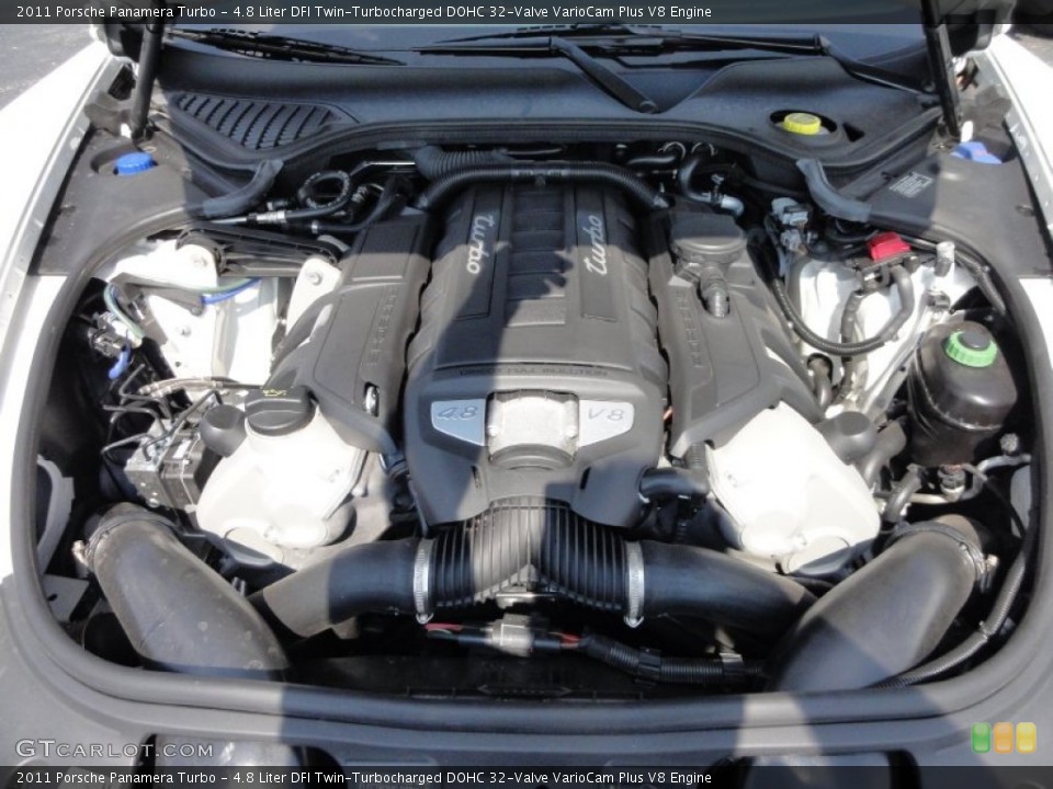 4.8 Liter DFI Twin-Turbocharged DOHC 32-Valve VarioCam Plus V8 Engine for the 2011 Porsche Panamera #53948018