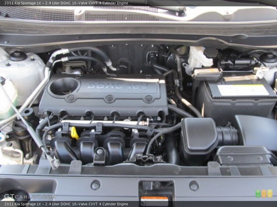 2.4 Liter DOHC 16-Valve CVVT 4 Cylinder Engine for the 2011 Kia Sportage #53950825