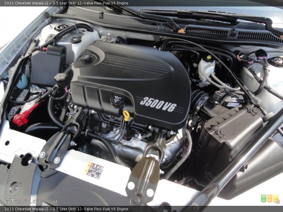 3.5 Liter OHV 12-Valve Flex-Fuel V6 Engine for the 2011 Chevrolet Impala #53959106
