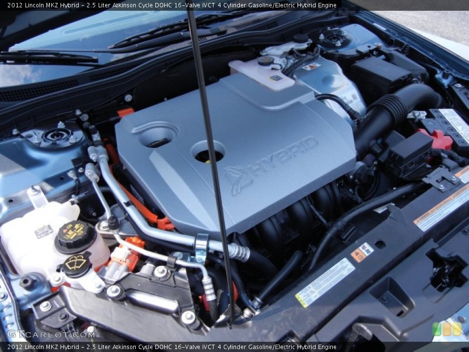 2.5 Liter Atkinson Cycle DOHC 16-Valve iVCT 4 Cylinder Gasoline/Electric Hybrid Engine for the 2012 Lincoln MKZ #53967516