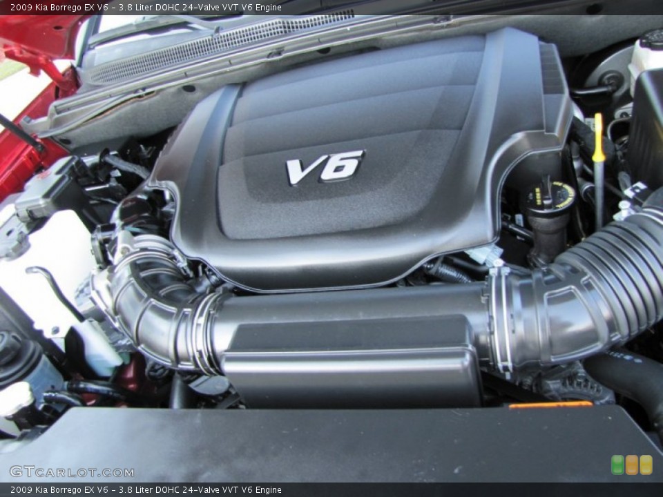 3.8 Liter DOHC 24-Valve VVT V6 Engine for the 2009 Kia Borrego #53968299