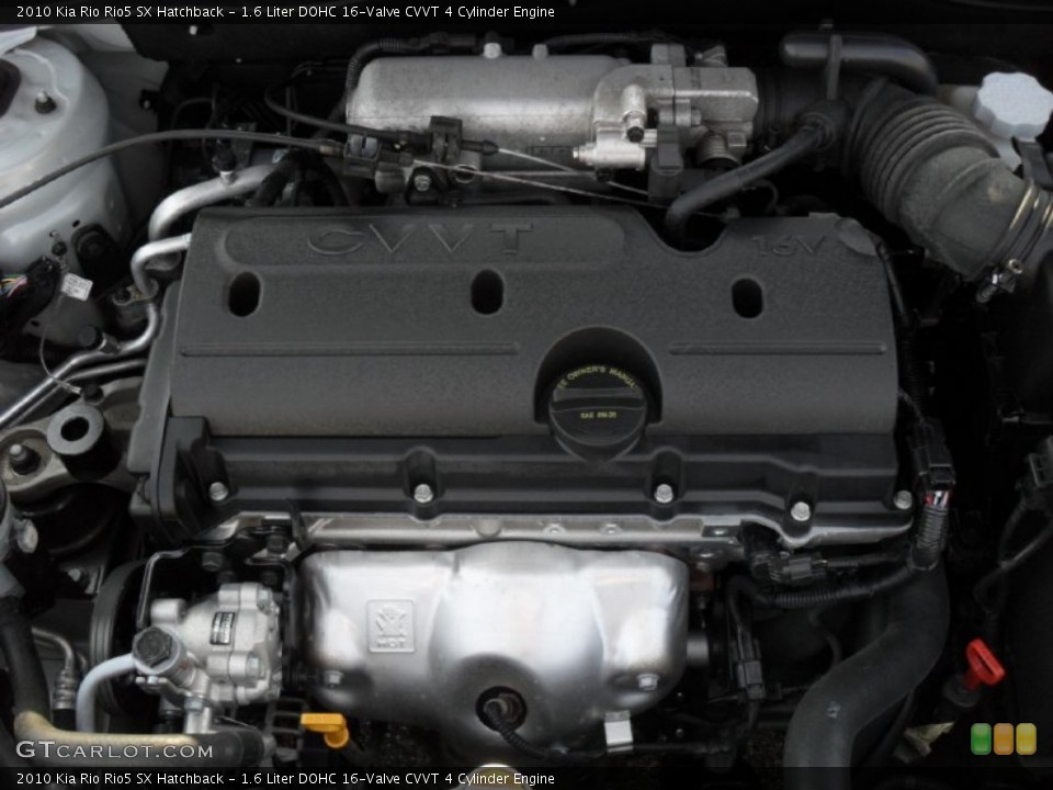 1.6 Liter DOHC 16-Valve CVVT 4 Cylinder Engine for the 2010 Kia Rio #53996809