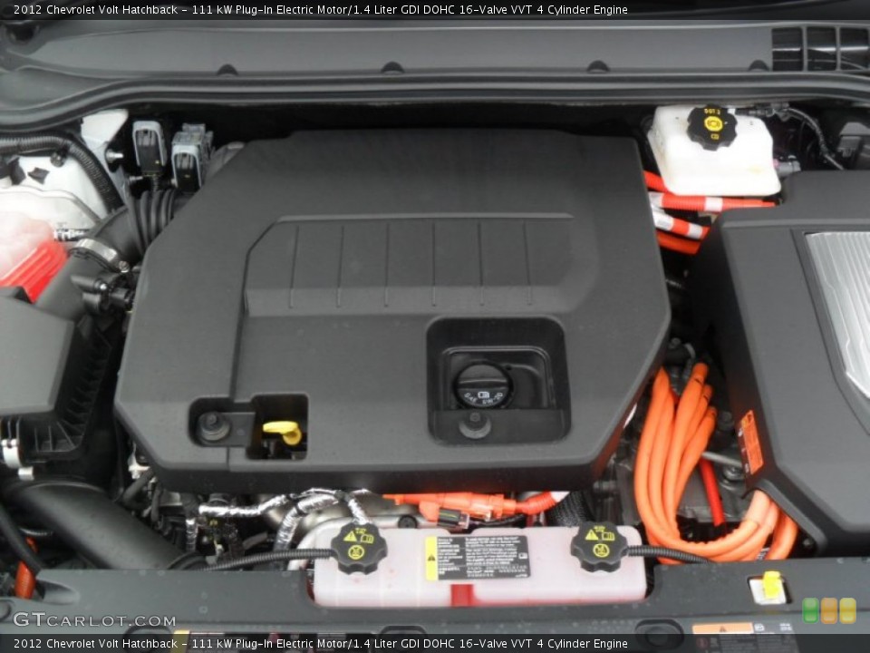111 kW Plug-In Electric Motor/1.4 Liter GDI DOHC 16-Valve VVT 4 Cylinder Engine for the 2012 Chevrolet Volt #53998244