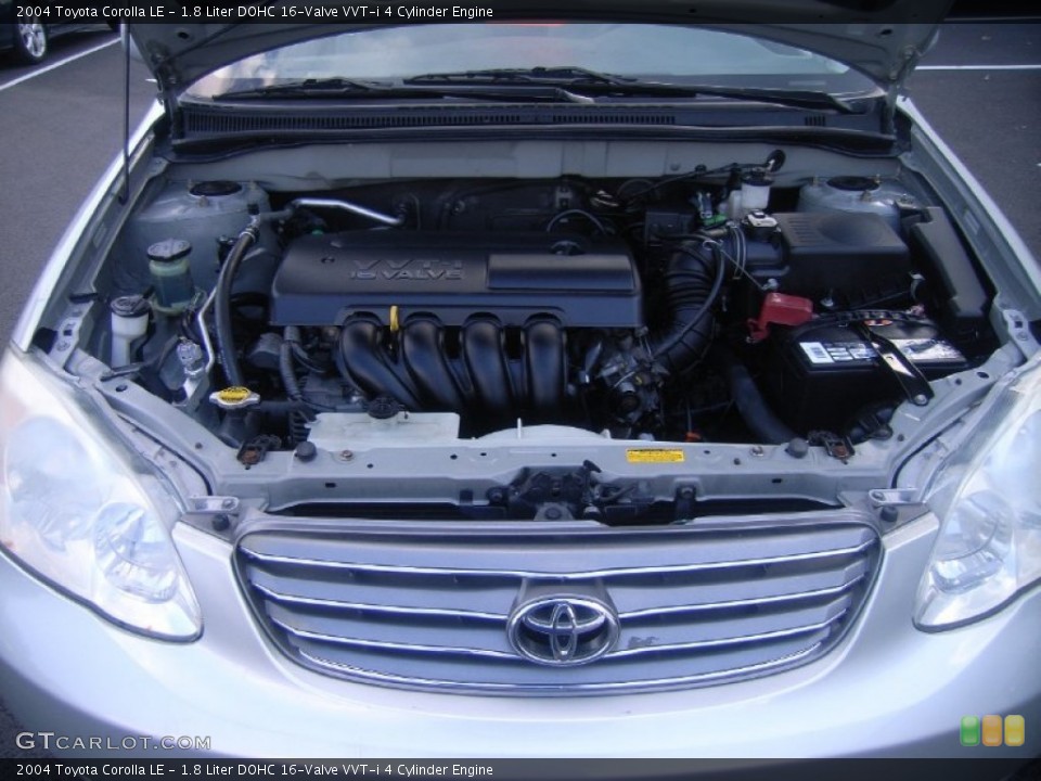 1.8 Liter DOHC 16-Valve VVT-i 4 Cylinder Engine for the 2004 Toyota Corolla #53999390