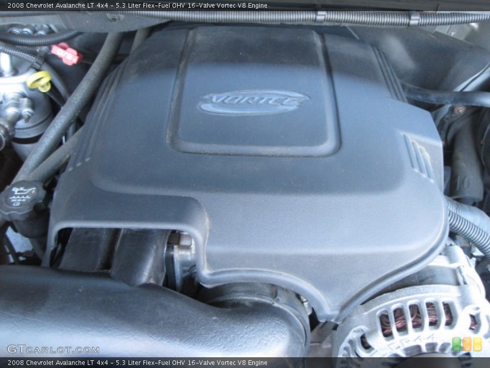 5.3 Liter Flex-Fuel OHV 16-Valve Vortec V8 Engine for the 2008 Chevrolet Avalanche #54002606