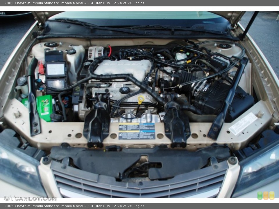 3.4 Liter OHV 12 Valve V6 Engine for the 2005 Chevrolet Impala #54013909