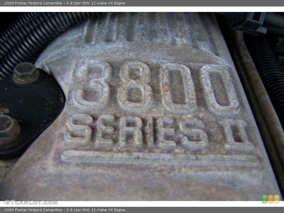 3.8 Liter OHV 12-Valve V6 Engine for the 2000 Pontiac Firebird #54015157