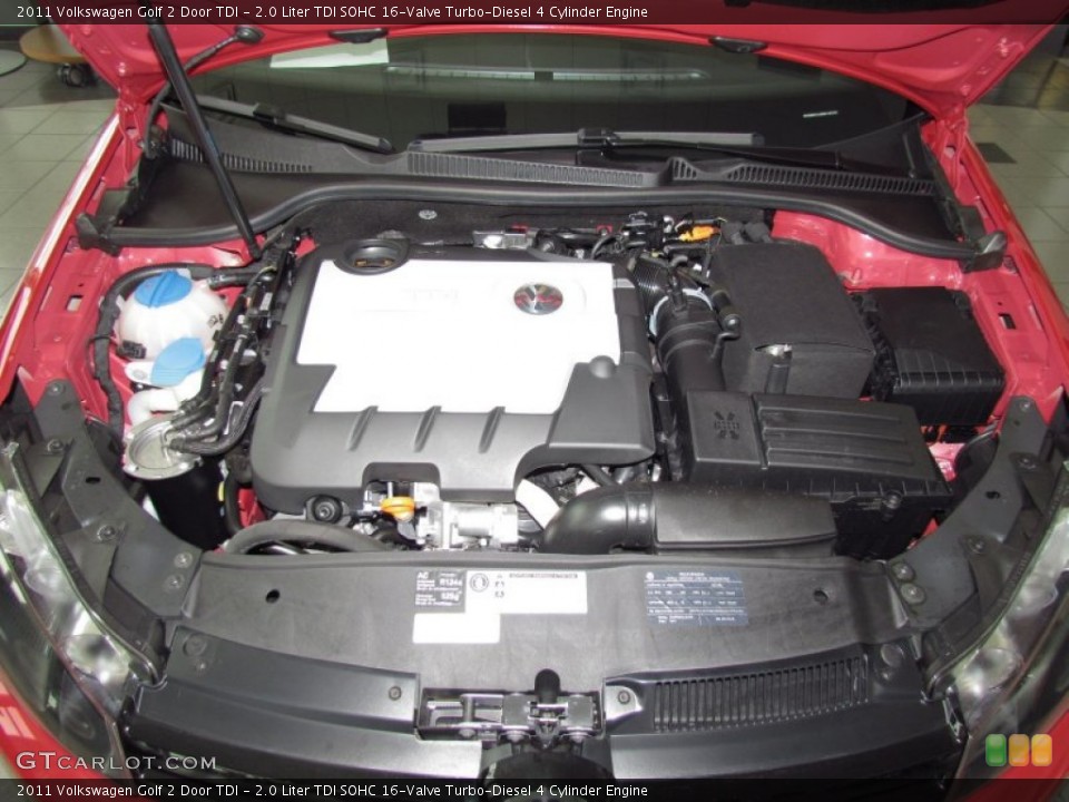 2.0 Liter TDI SOHC 16-Valve Turbo-Diesel 4 Cylinder Engine for the 2011 Volkswagen Golf #54016865