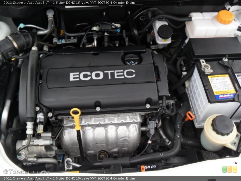 1.6 Liter DOHC 16-Valve VVT ECOTEC 4 Cylinder Engine for the 2011 Chevrolet Aveo #54022124