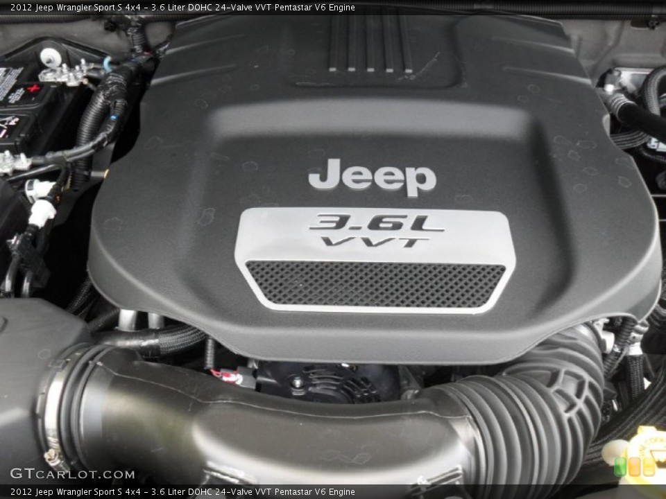 3.6 Liter DOHC 24-Valve VVT Pentastar V6 Engine for the 2012 Jeep Wrangler #54034811