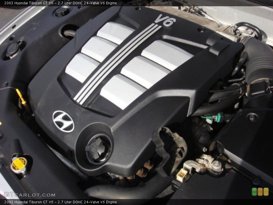 2.7 Liter DOHC 24-Valve V6 Engine for the 2003 Hyundai Tiburon #54034943