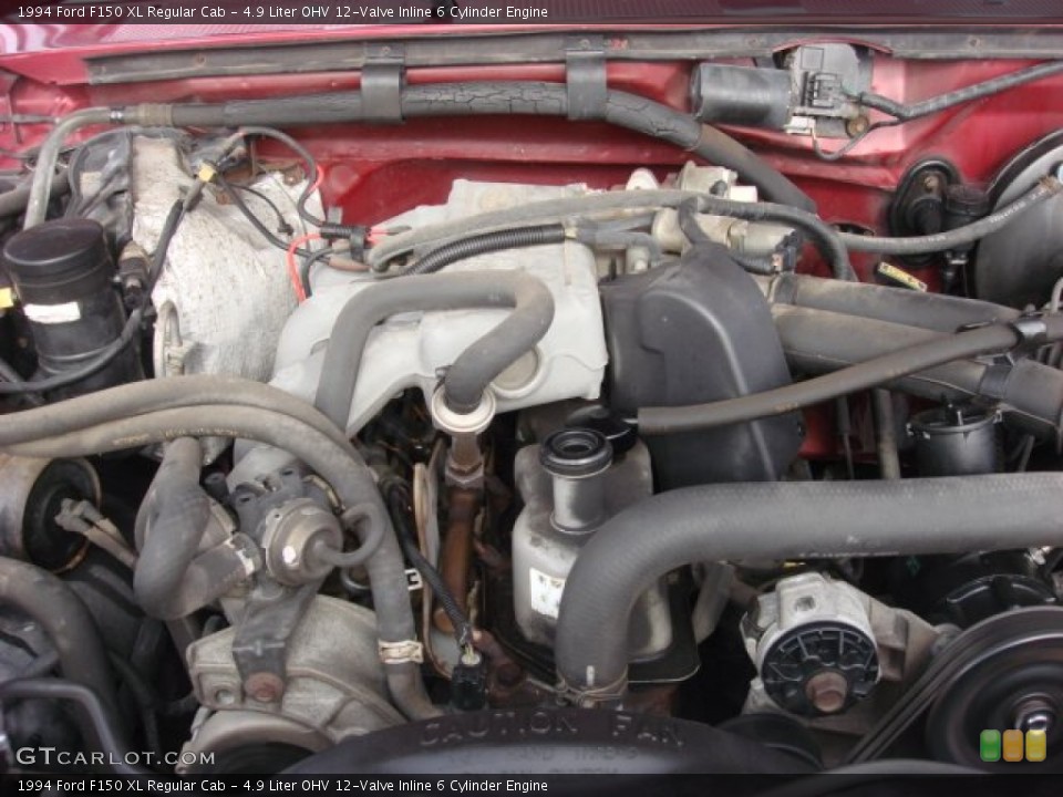4.9 Liter OHV 12-Valve Inline 6 Cylinder 1994 Ford F150 Engine