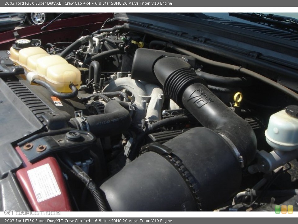 6.8 Liter SOHC 20 Valve Triton V10 Engine for the 2003 Ford F350 Super Duty #54038159